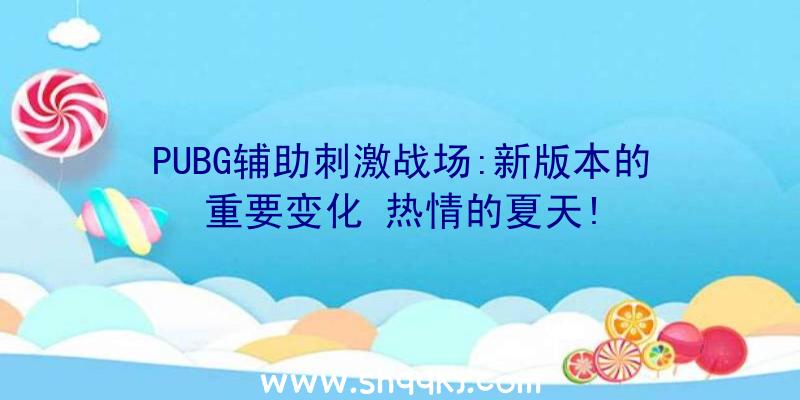 PUBG辅助刺激战场:新版本的重要变化